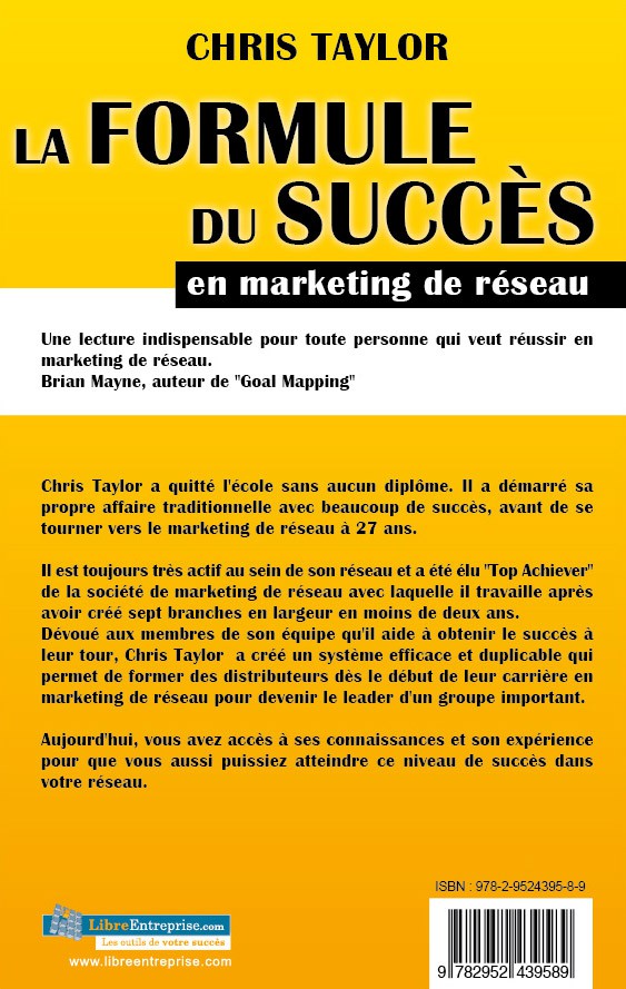 LA FORMULE DU SUCCES EN MARKETING DE RESEAU