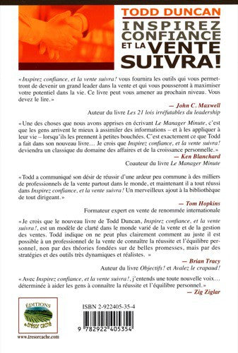 INSPIREZ CONFIANCE ET LA VENTE SUIVRA