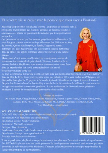 DVD - VOUS POUVEZ GUERIR VOTRE VIE - LOUISE HAY