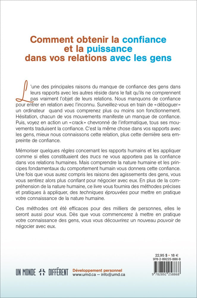 DEVELOPPEZ VOTRE CONFIANCE ET VOTRE PUISSANCE AVEC LES GENS