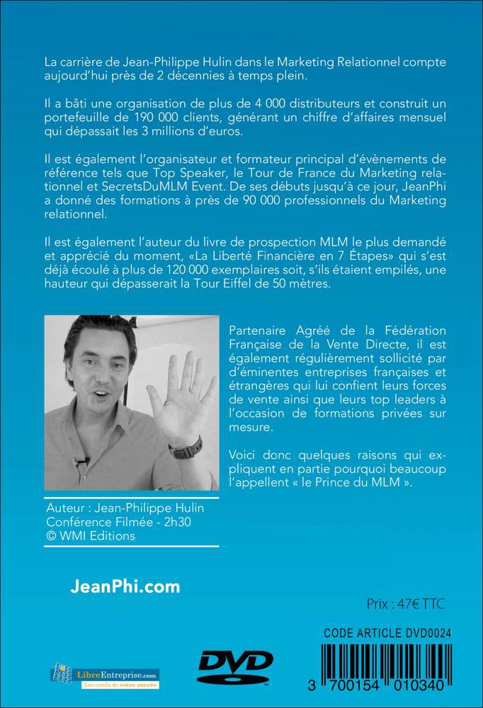 DVD LES 4 ÉTAPES DU SUCCÈS EN MARKETING RELATIONNEL - JEAN-PHILIPPE HULIN