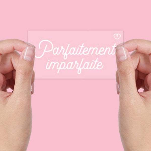 AUTOCOLLANT INSPIRANT STATIQUE PARFAITEMENT IMPARFAITE