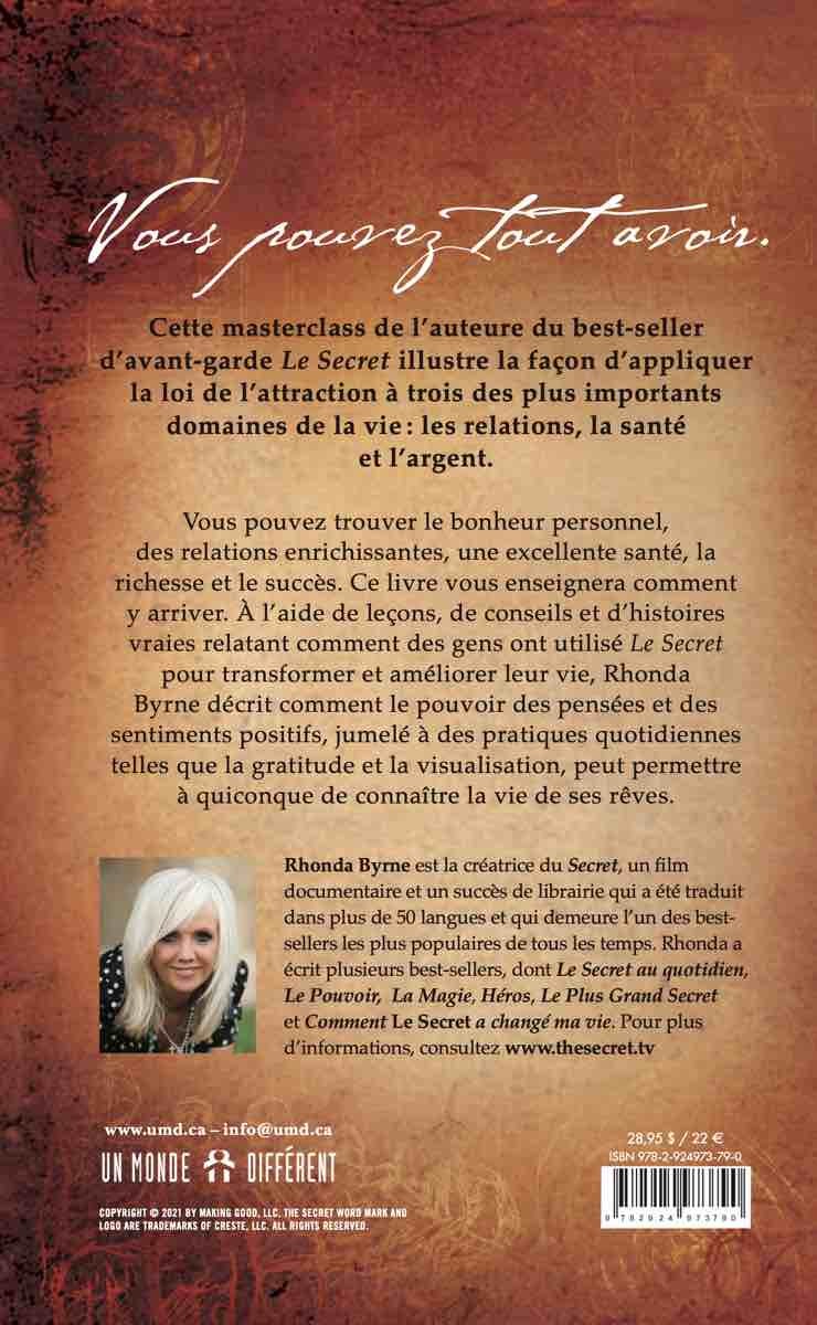 LE SECRET DE L'AMOUR, DE LA SANTÉ ET DE L'ARGENT