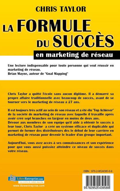 LA FORMULE DU SUCCES EN MARKETING DE RESEAU