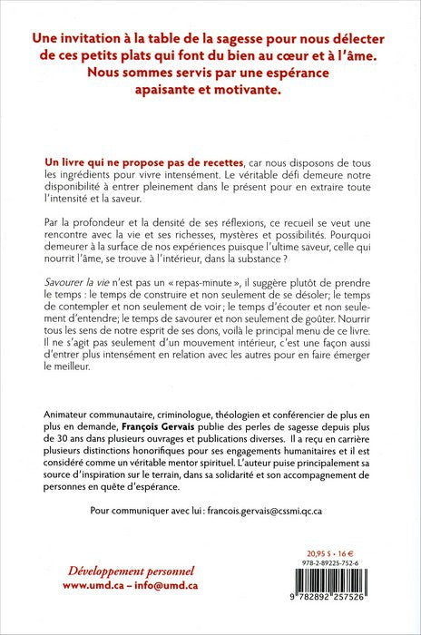 SAVOURER LA VIE - OCCASION