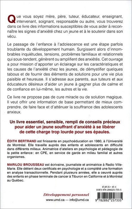 L'ANXIETE : UN MESSAGE A DECHIFFRER - OCCASION