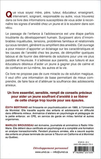 L'ANXIETE : UN MESSAGE A DECHIFFRER - OCCASION