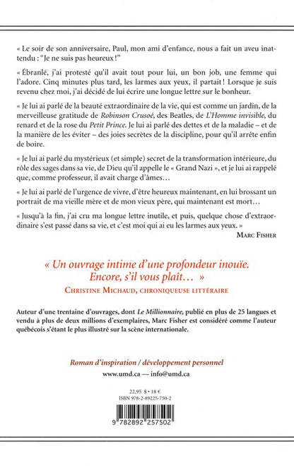 LETTRE A UN AMI MALHEUREUX - OCCASION