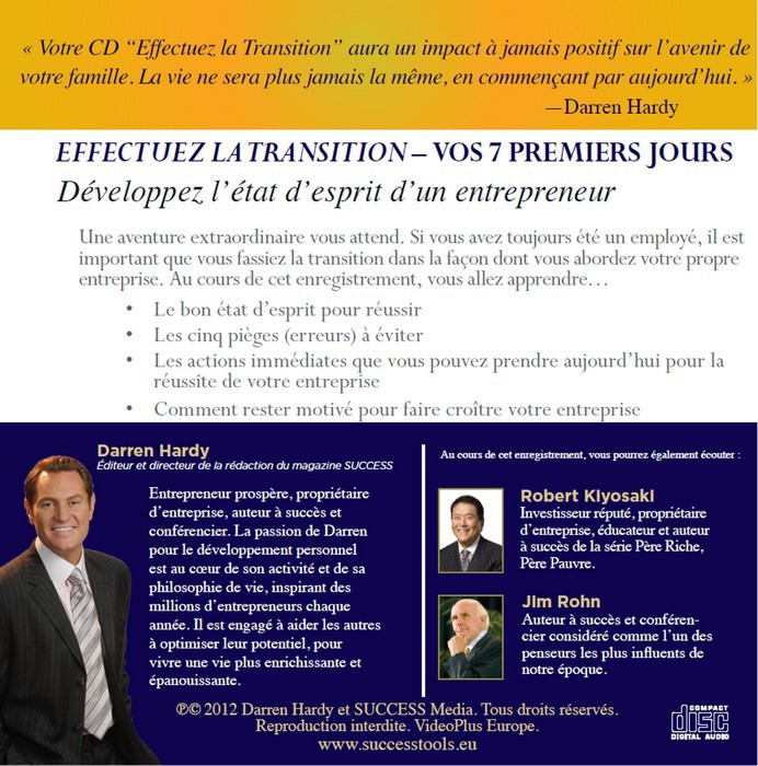 CD - EFFECTUEZ LA TRANSITION