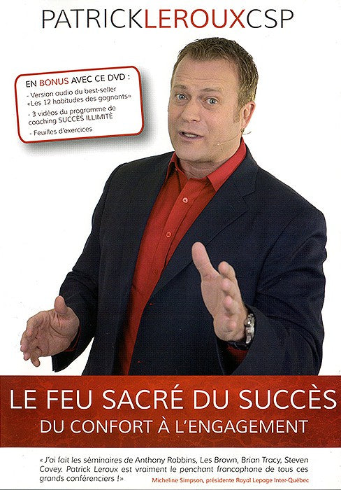 DVD - LE FEU SACRE DU SUCCES : DU CONFORT A L'ENGAGEMENT