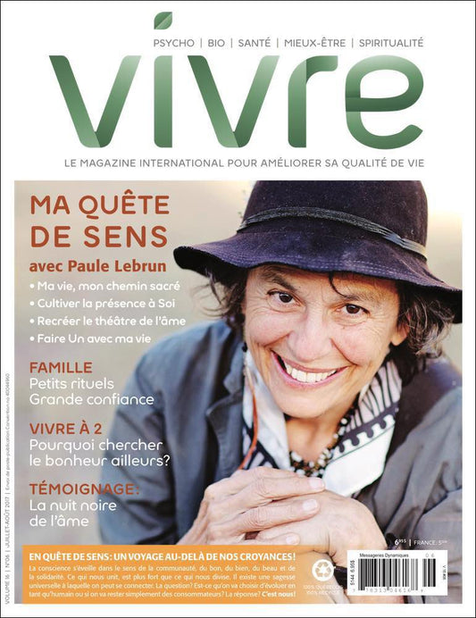 MAGAZINE VIVRE - JUILLET AOUT 2017