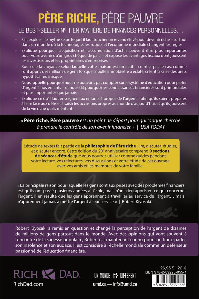 PÈRE RICHE, PÈRE PAUVRE - ÉDITION 20 ANS