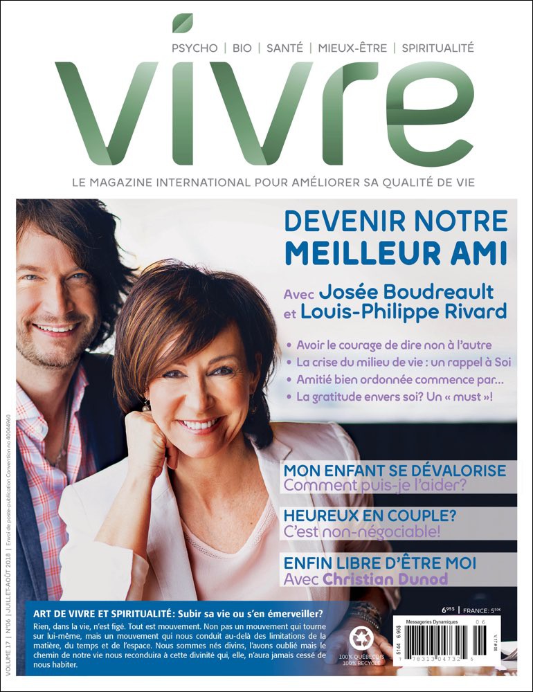 MAGAZINE VIVRE - JUILLET AOUT 2018