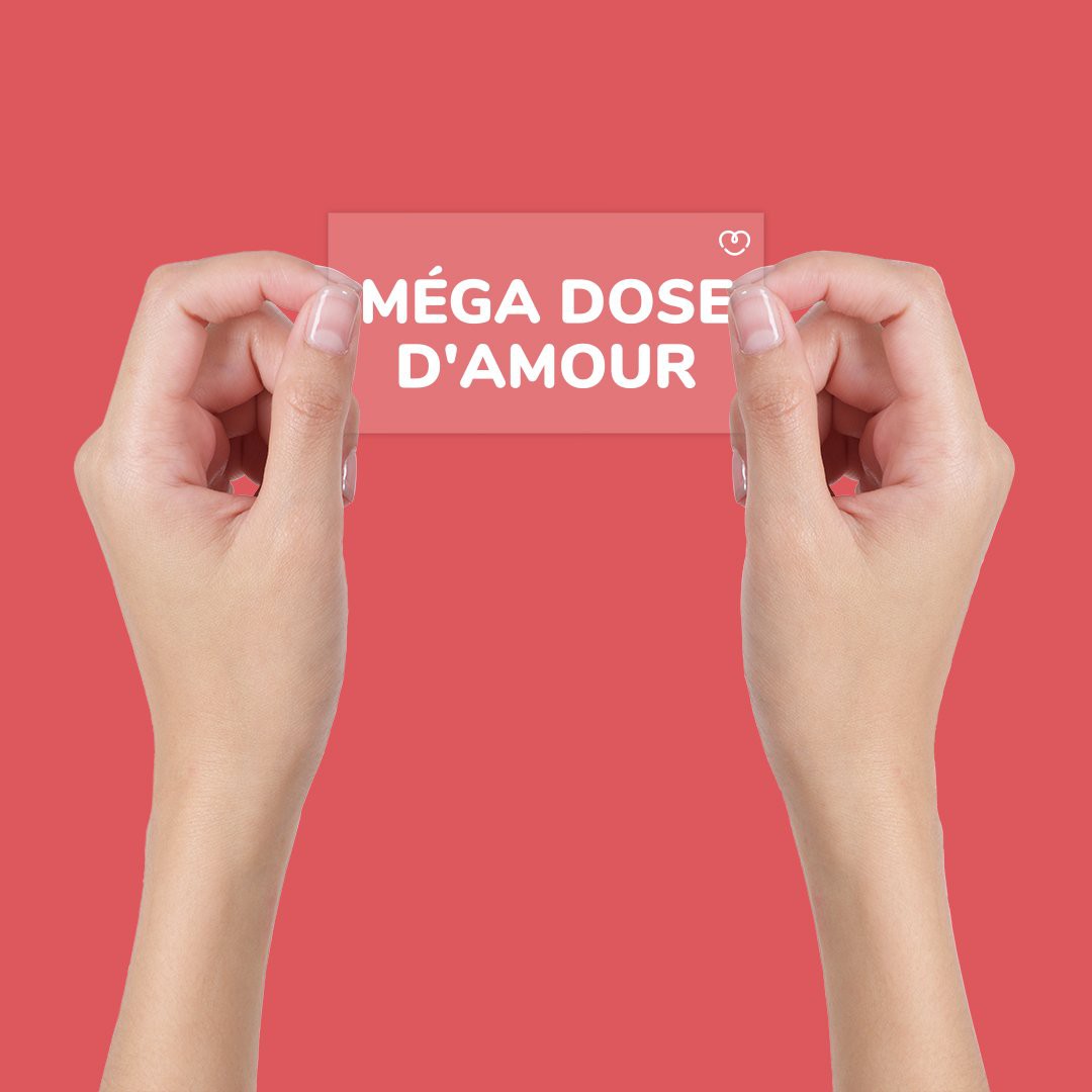 AUTOCOLLANT INSPIRANT STATIQUE MÉGA DOSE D'AMOUR