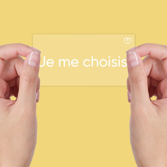 AUTOCOLLANT INSPIRANT STATIQUE JE ME CHOISIS