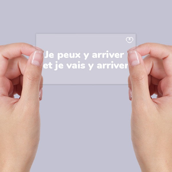 AUTOCOLLANT INSPIRANT STATIQUE JE PEUX Y ARRIVER ET JE VAIS Y ARRIVER