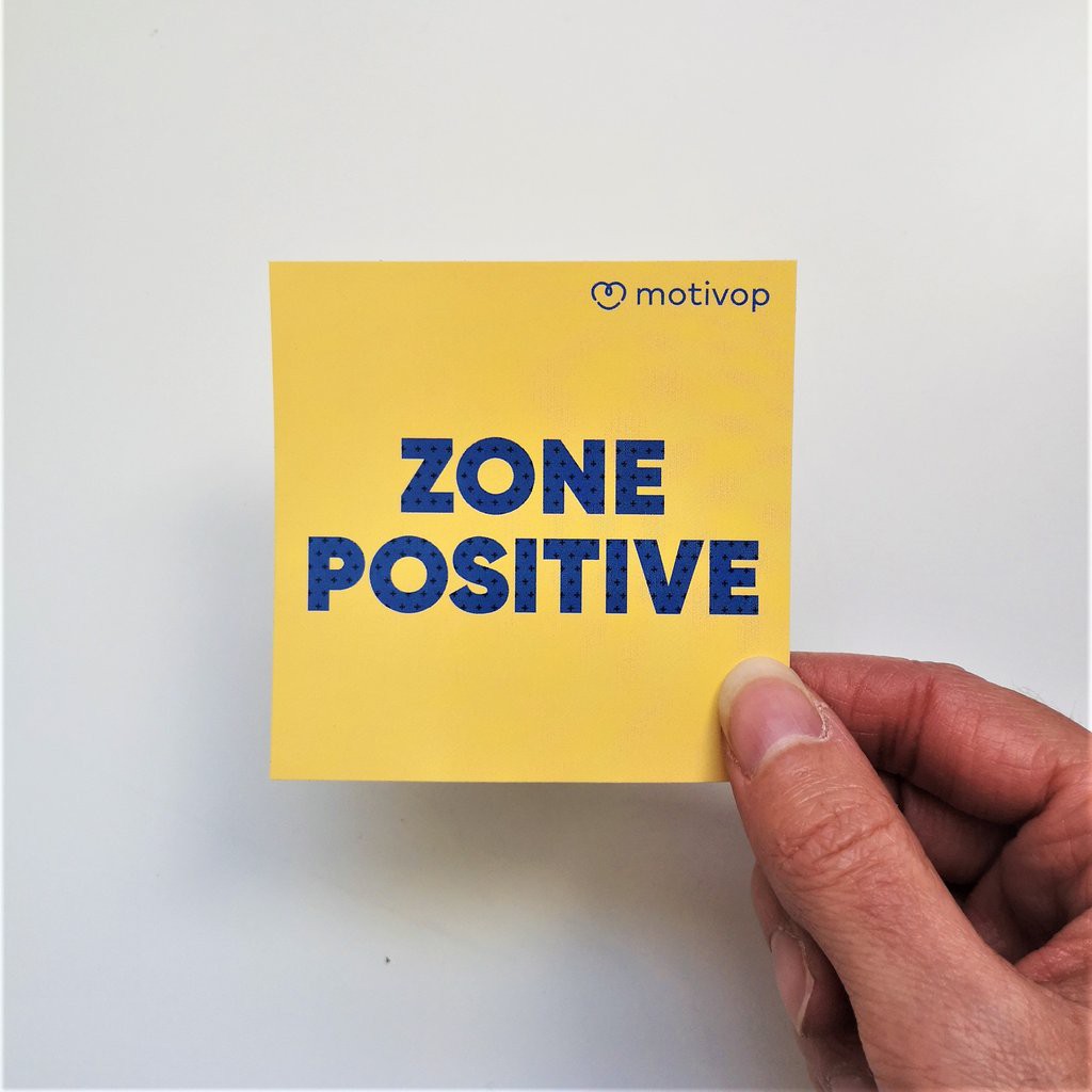 AUTOCOLLANT INSPIRANT ZONE POSITIVE