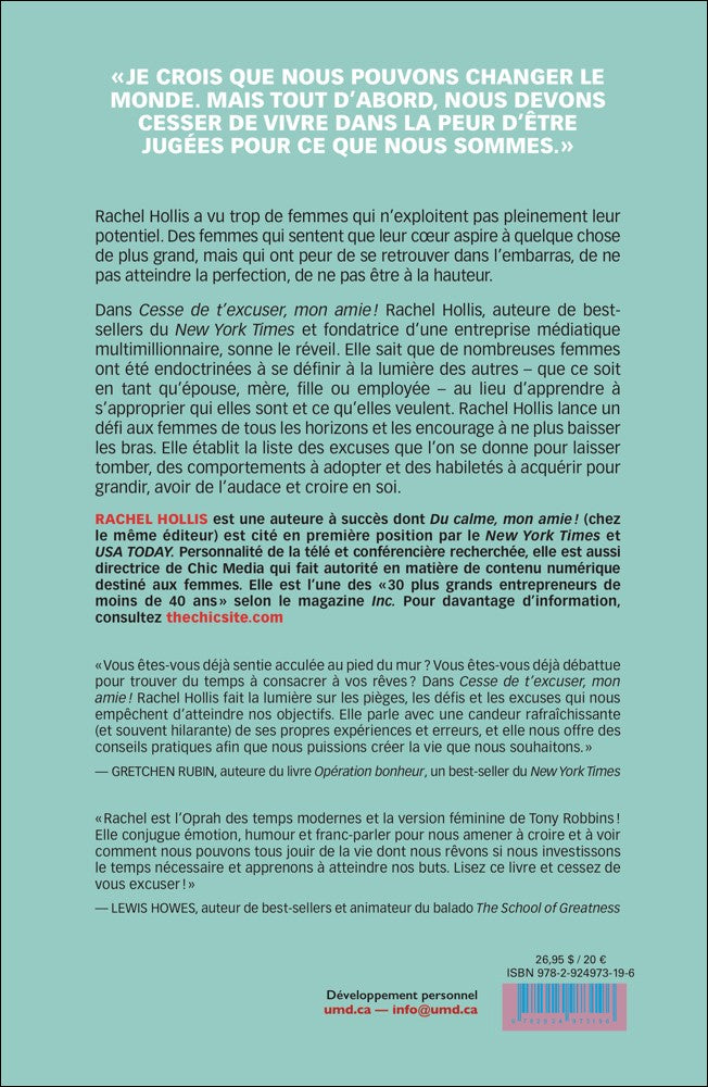 CESSE DE T'EXCUSER MON AMIE !