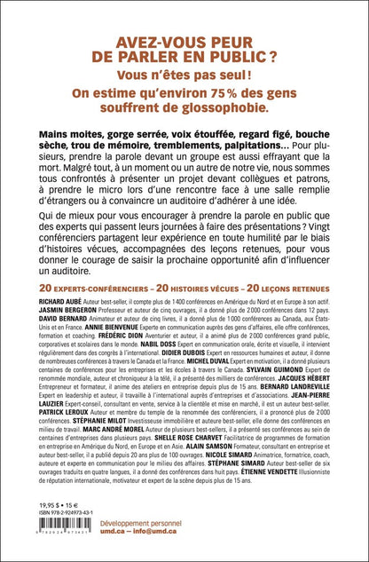 LE COURAGE DE PARLER EN PUBLIC