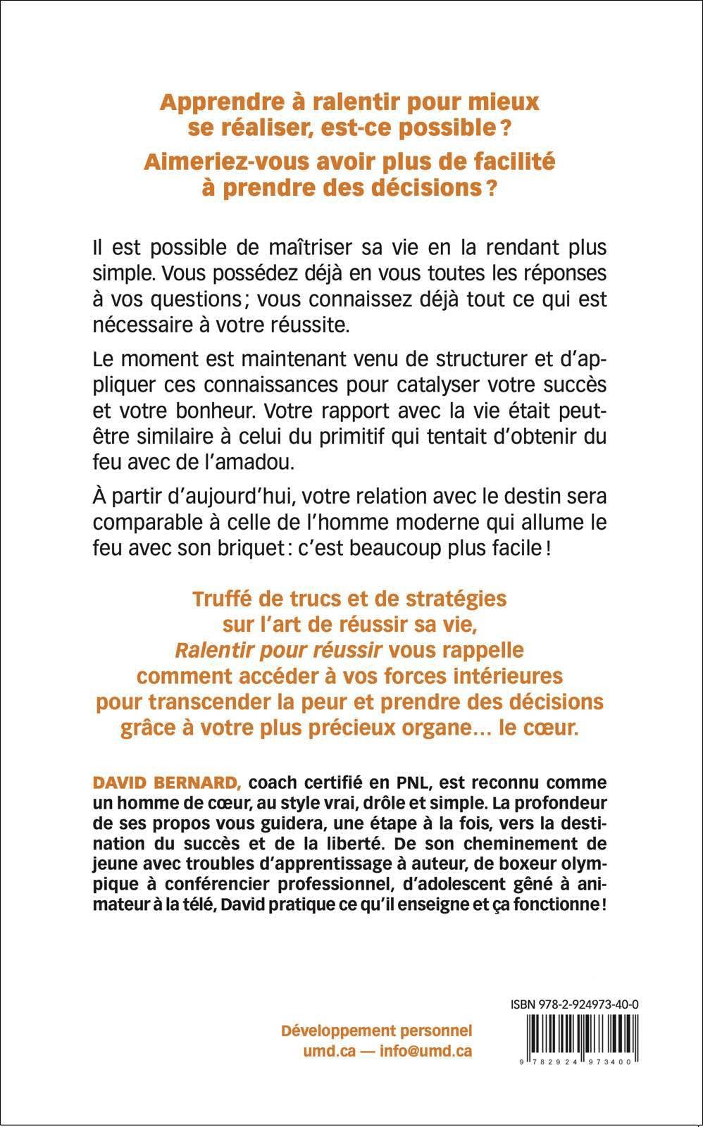 RALENTIR POUR RÉUSSIR